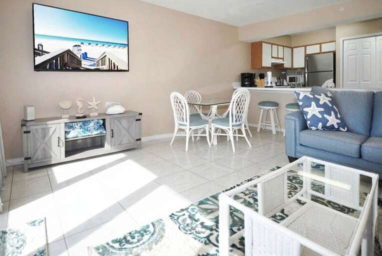 Living Room - Emerald Towers West Unit 3003 Okaloosa Island Fort Walton Beach Vacation Rentals