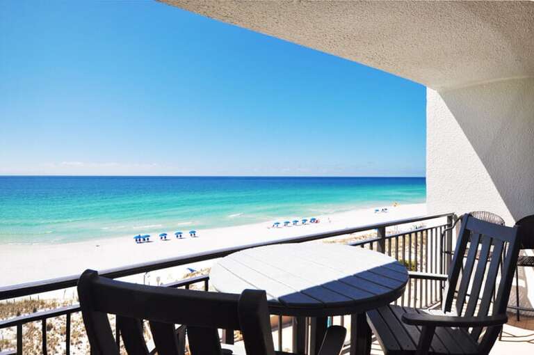 Balcony View - Emerald Isle Resort unit 601, Okaloosa Island, Fort Walton Beach Vacation Rentals by Sunset Resort Rentals
