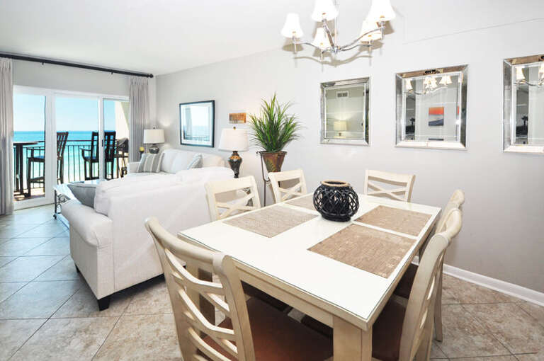 Dining Area - Emerald Isle Resort unit 601, Okaloosa Island, Fort Walton Beach Vacation Rentals by Sunset Resort Rentals