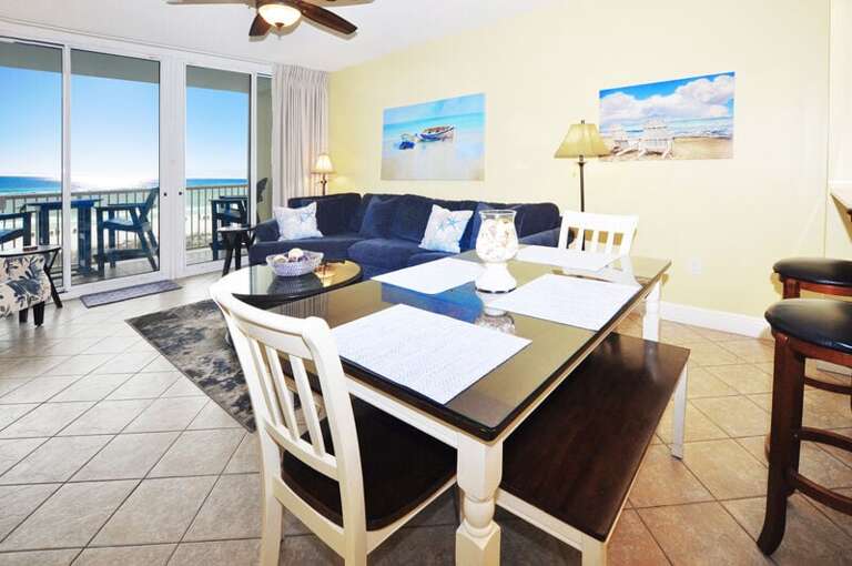Dining Area - Waters Edge Resort Unit 310, Okaloosa Island, Fort Walton Beach, FL, Vacation Condos by Sunset Resort Rentals