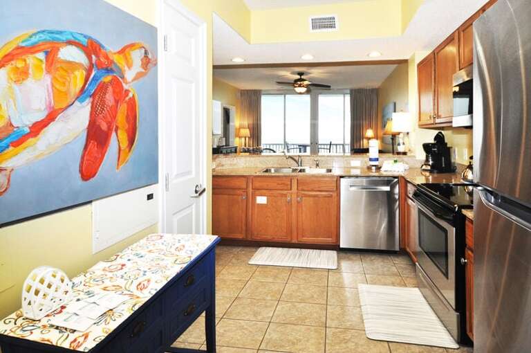 Kitchen - Waters Edge Resort Unit 310, Okaloosa Island, Fort Walton Beach, FL, Vacation Condos by Sunset Resort Rentals
