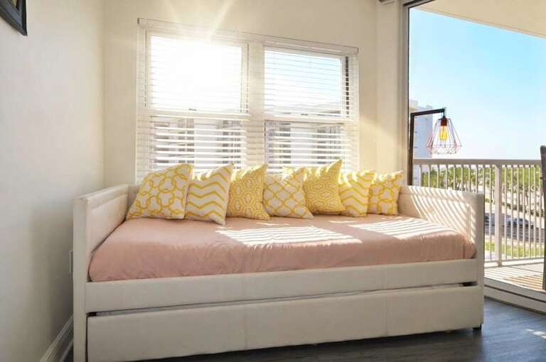 Day Bed with Trundle - Waters Edge Resort Unit 301 Okaloosa Island Fort Walton Beach Vacation Beach Condos by Sunset Resort Rentals