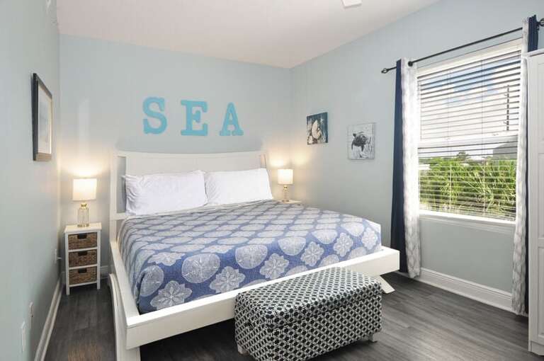 Master Bedroom - Waters Edge Resort Unit 301 Okaloosa Island Fort Walton Beach Vacation Beach Condos by Sunset Resort Rentals