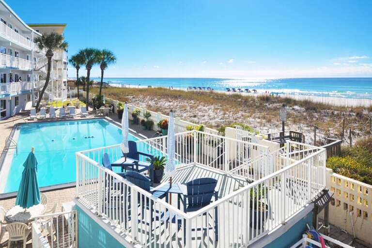 Aqua Villa Resort Unit 404, Okaloosa Island, Fort Walton Beach, Vacation Condos by Sunset Resort Rentals