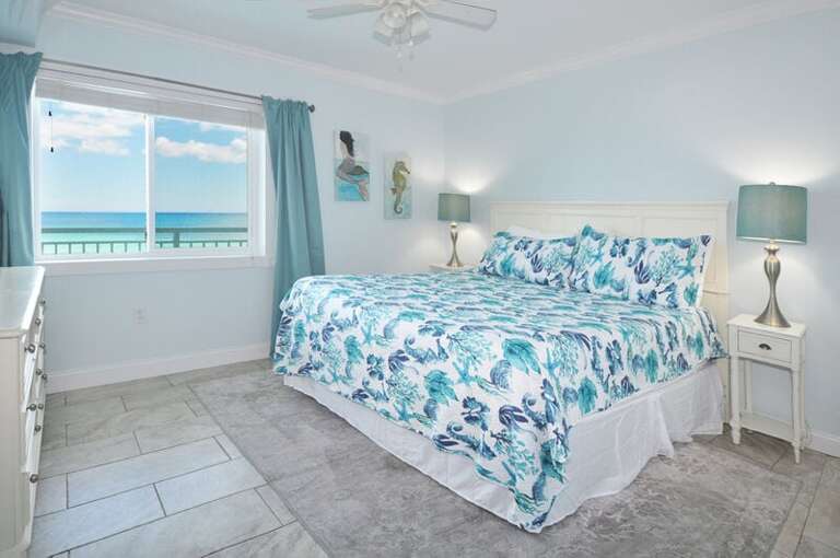 Front Bedroom - Aqua Villa Resort Unit 404, Okaloosa Island, Fort Walton Beach, Vacation Condos by Sunset Resort Rentals