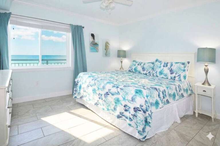 Front Bedroom - Aqua Villa Resort Unit 404, Okaloosa Island, Fort Walton Beach, Vacation Condos by Sunset Resort Rentals