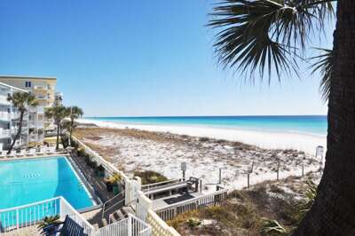 Front Beach View - Aqua Villa Resort Unit 404, Okaloosa Island, Fort Walton Beach, Vacation Condos by Sunset Resort Rentals