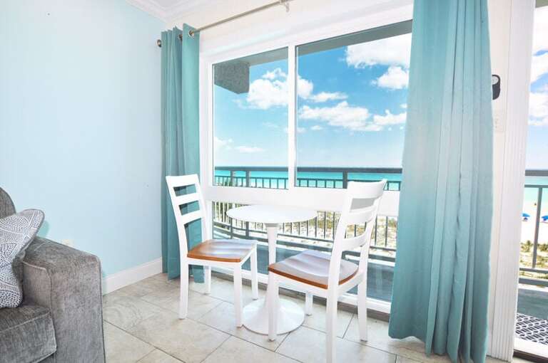 Living Room - Aqua Villa Resort Unit 404, Okaloosa Island, Fort Walton Beach, Vacation Condos by Sunset Resort Rentals