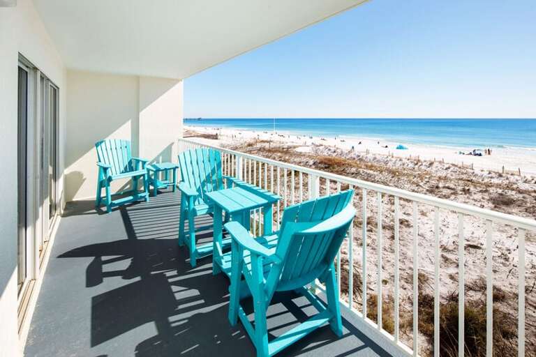 Balcony - 
Gulf Dunes 309 Fort Walton Beach Okaloosa Island Vacation Rentals