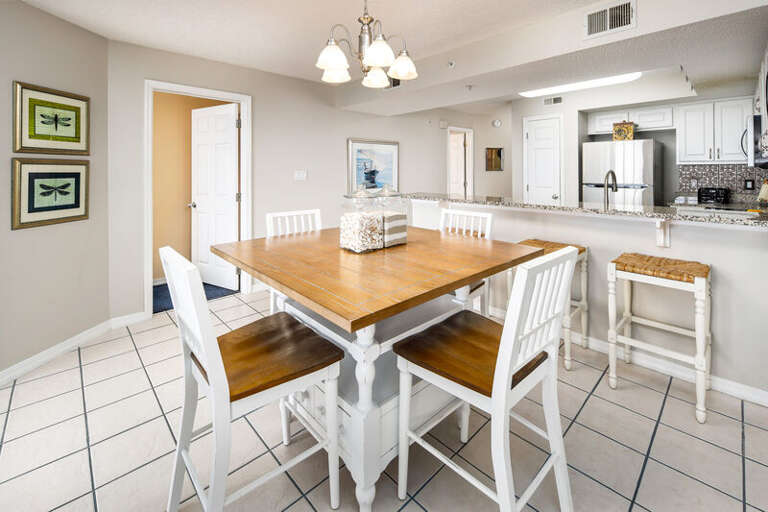 Dining Area - 
Gulf Dunes 309 Fort Walton Beach Okaloosa Island Vacation Rentals