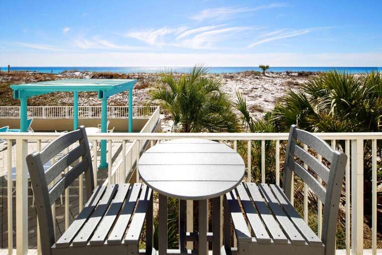 Balcony - 
Gulf Dunes Resort Unit 108 Okaloosa Island Fort Walton Beach FL