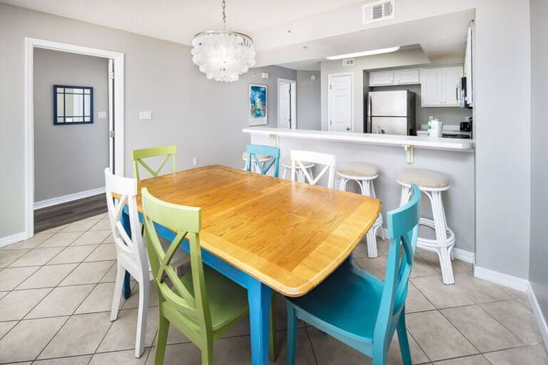 Dining Area - 
Gulf Dunes Resort Unit 108 Okaloosa Island Fort Walton Beach FL