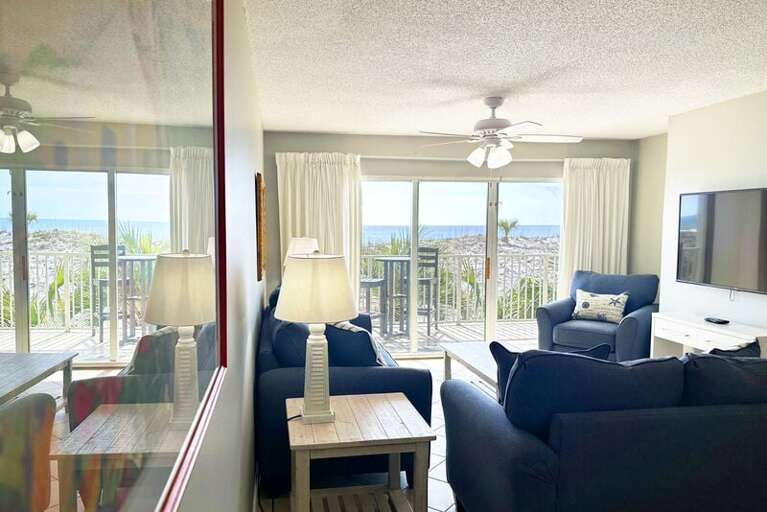 Living Room - 
Gulf Dunes Resort Unit 108 Okaloosa Island Fort Walton Beach FL