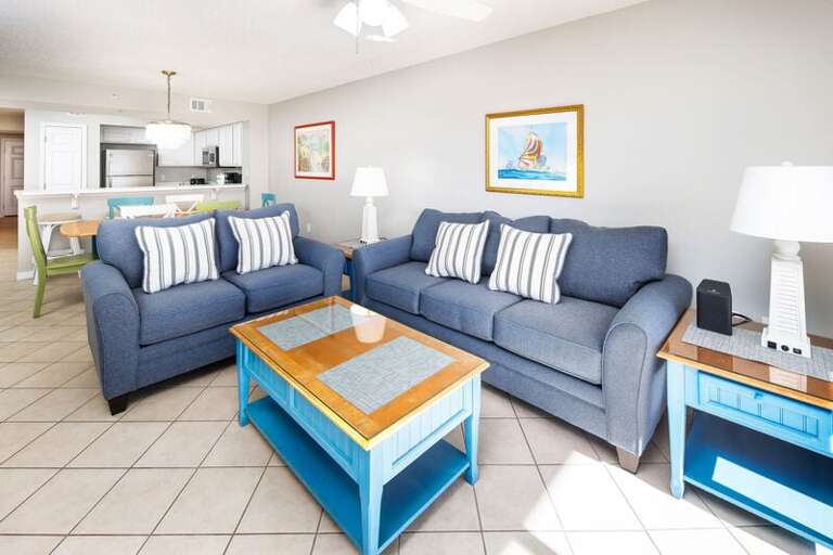 Living Room - 
Gulf Dunes Resort Unit 108 Okaloosa Island Fort Walton Beach FL