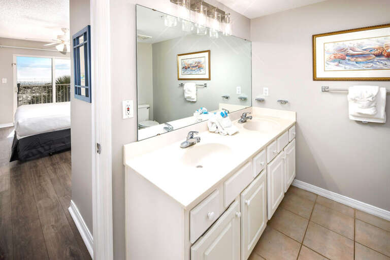 Master Bathroom - 
Gulf Dunes Resort Unit 108 Okaloosa Island Fort Walton Beach FL