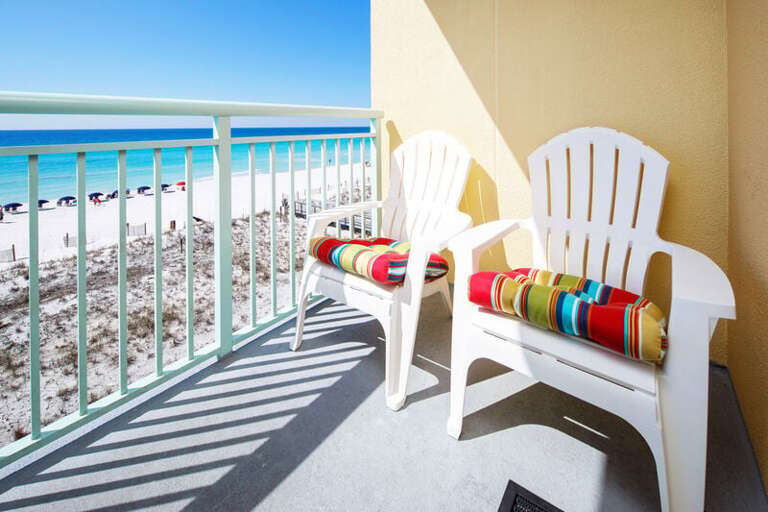 Balcony - 
Pelican Isle 414 Fort Walton Beach Okaloosa Island Vacation Rentals