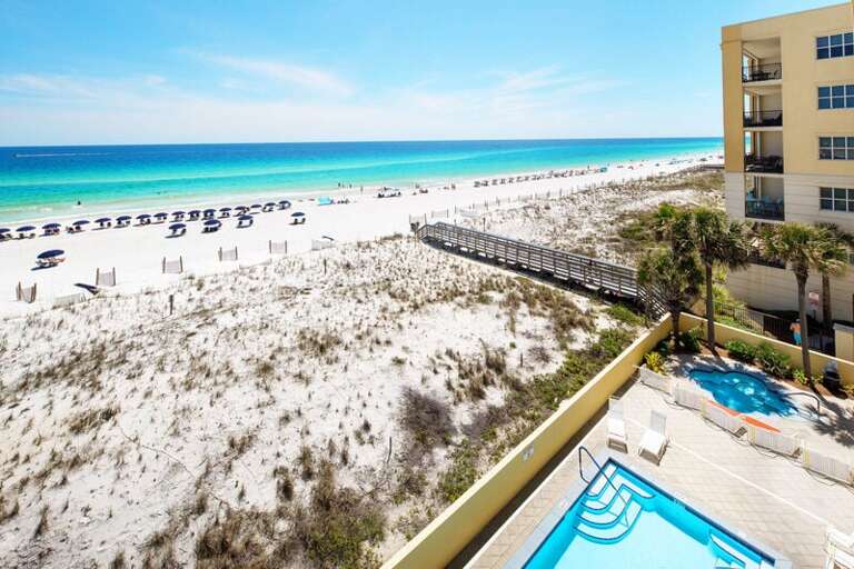 Balcony - 
Pelican Isle 414 Fort Walton Beach Okaloosa Island Vacation Rentals