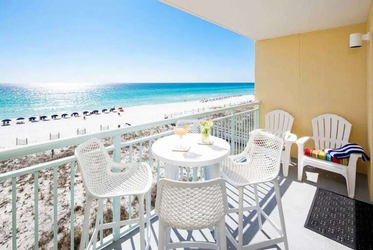 Balcony - 
Pelican Isle 414 Fort Walton Beach Okaloosa Island Vacation Rentals