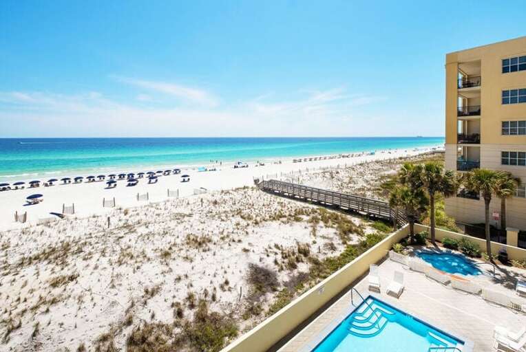 Balcony - 
Pelican Isle 414 Fort Walton Beach Okaloosa Island Vacation Rentals