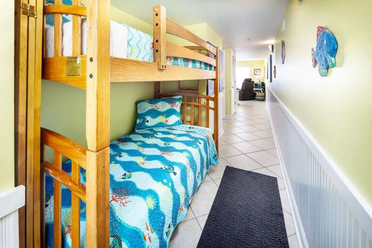 Hallway Bunk Beds - 
Pelican Isle 414 Fort Walton Beach Okaloosa Island Vacation Rentals