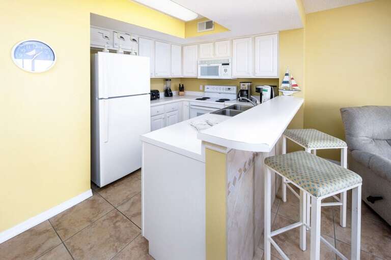 Kitchen - 
Gulf Dunes 214 Fort Walton Beach Okaloosa Island Vacation Rentals