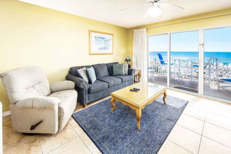 Living Room - 
Gulf Dunes 214 Fort Walton Beach Okaloosa Island Vacation Rentals