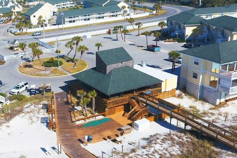 Beach Pavilion, Seasonal Food Stand, Restrooms Sandpiper Cove Resort Holiday Isle Destin Florida Vacation Rentals