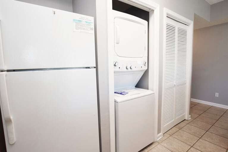 Laundry Center located in Kitchen - 
Sandpiper Cove Resort 9106 Holiday Isle Destin Florida Vacation Rentals
