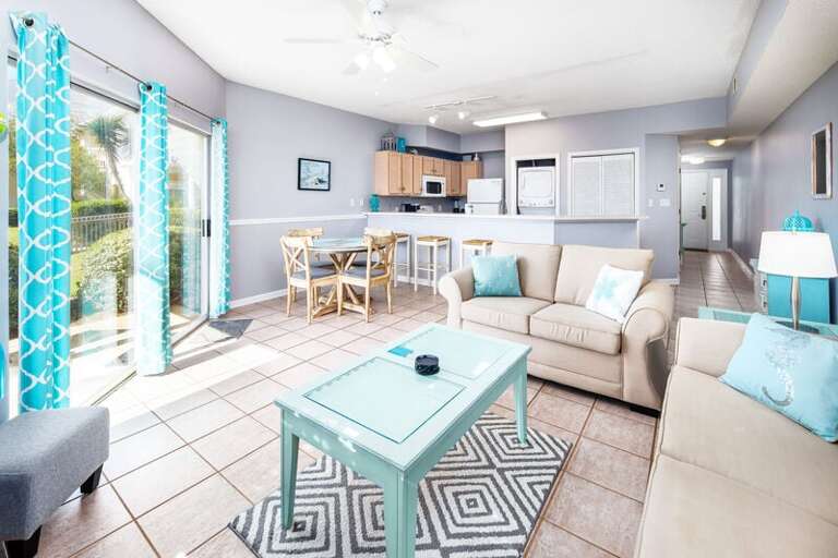 Living Room - 
Sandpiper Cove Resort 9106 Holiday Isle Destin Florida Vacation Rentals