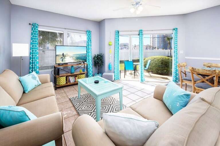 Living Room - 
Sandpiper Cove Resort 9106 Holiday Isle Destin Florida Vacation Rentals