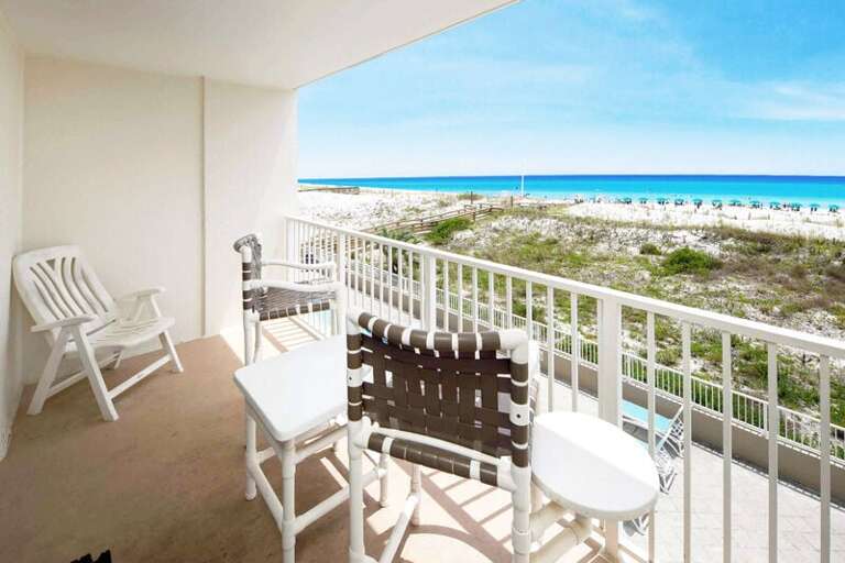 Balcony View - 
Gulf Dunes 206 Fort Walton Beach Florida Okaloosa Island Destin