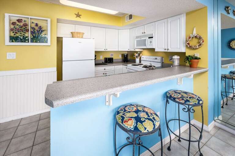 Kitchen -  
Gulf Dunes 206 Fort Walton Beach Florida Okaloosa Island Destin