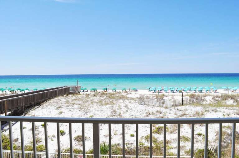 Balcony - 
Gulf Dunes 217 Fort Walton Beach Florida Okaloosa Island Vacation Rentals