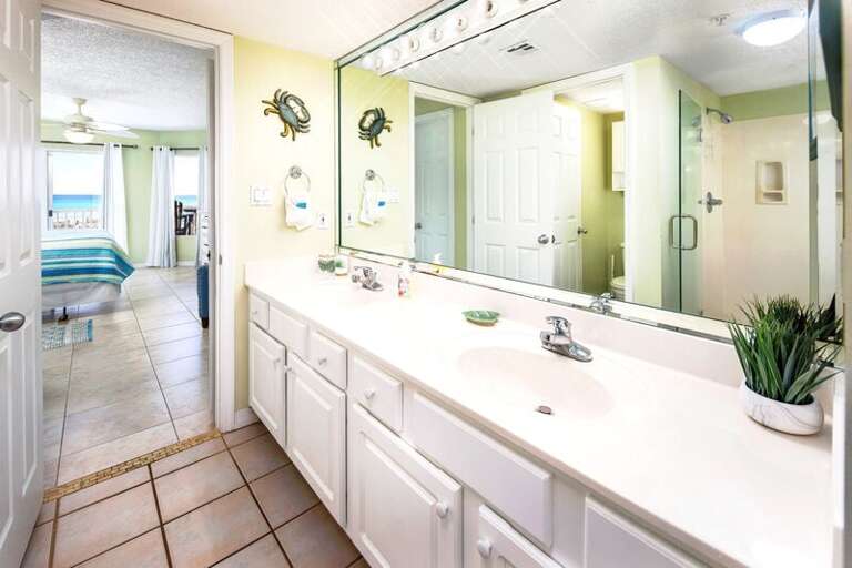 Master Bathroom - 
Gulf Dunes 217 Fort Walton Beach Florida Okaloosa Island Vacation Rentals