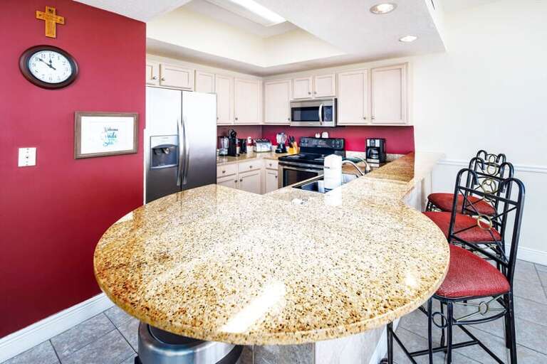 Kitchen - 
Waters Edge Resort 313 Fort Walton Beach Okaloosa Island