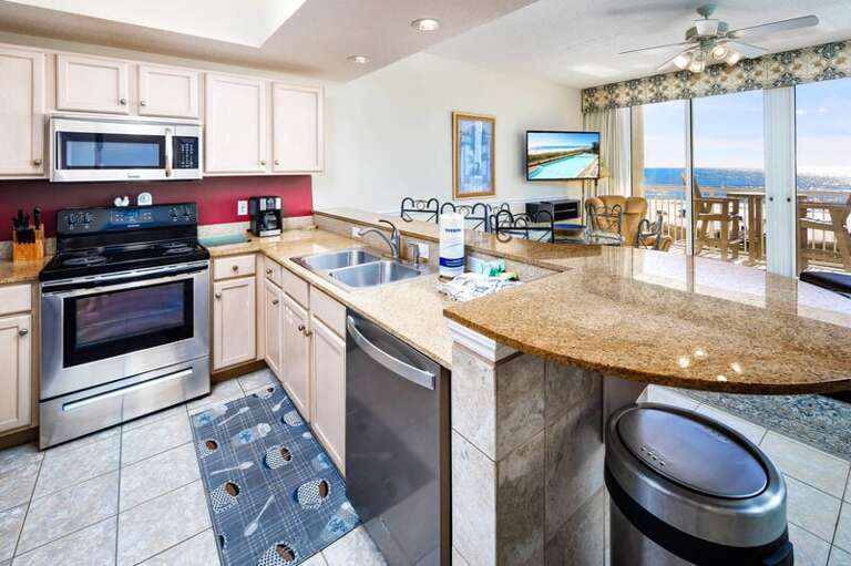 Kitchen - 
Waters Edge Resort 313 Fort Walton Beach Okaloosa Island