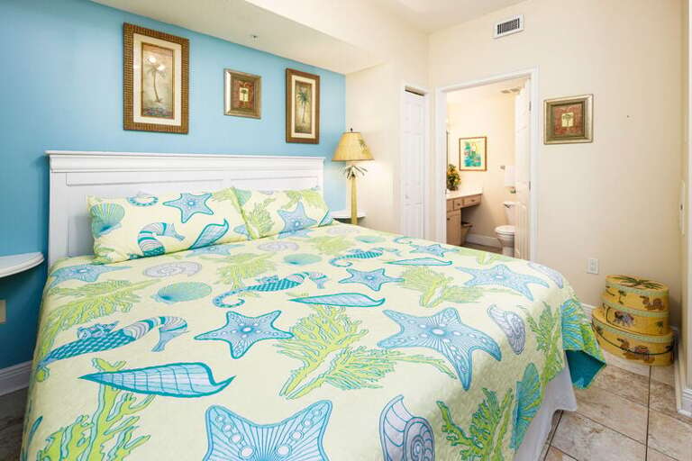 Master Bedroom with King Bed- 
Waters Edge Resort 313 Fort Walton Beach Okaloosa Island