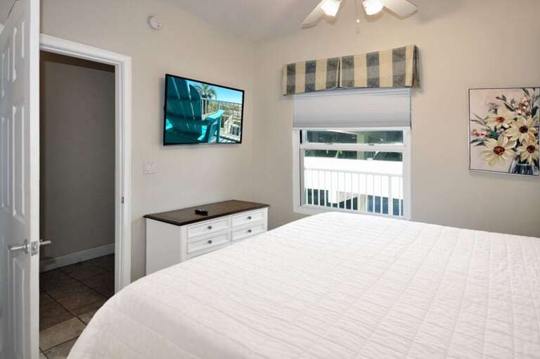 Master Bedroom with King Bed- 
Waters Edge Resort 313 Fort Walton Beach Okaloosa Island