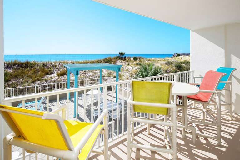 Balcony View - 
Gulf Dunes Resort Unit 107 Okaloosa Island Florida