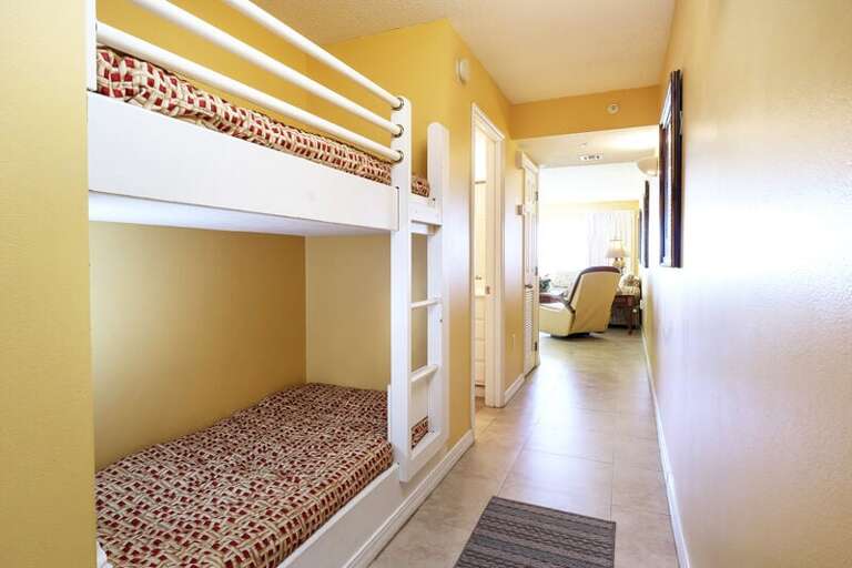 Hallway Bunk Beds - 
Gulf Dunes Resort Unit 107 Okaloosa Island Florida