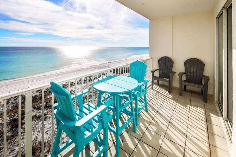Balcony - 
Gulf Dunes 609 Fort Walton Beach Okaloosa Island Vacation Rentals