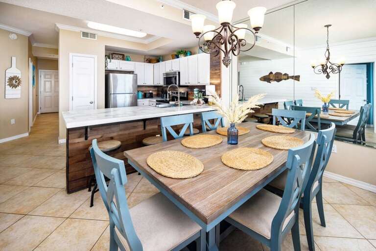 Dining Area - 
Gulf Dunes 609 Fort Walton Beach Okaloosa Island Vacation Rentals