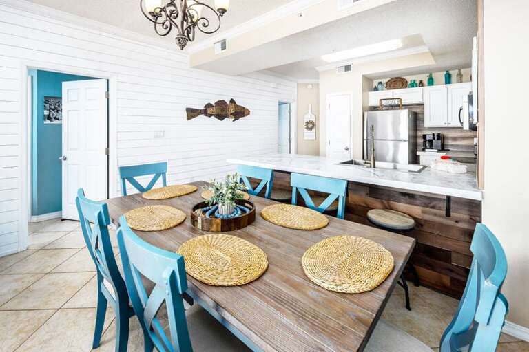 Dining Area - 
Gulf Dunes 609 Fort Walton Beach Okaloosa Island Vacation Rentals