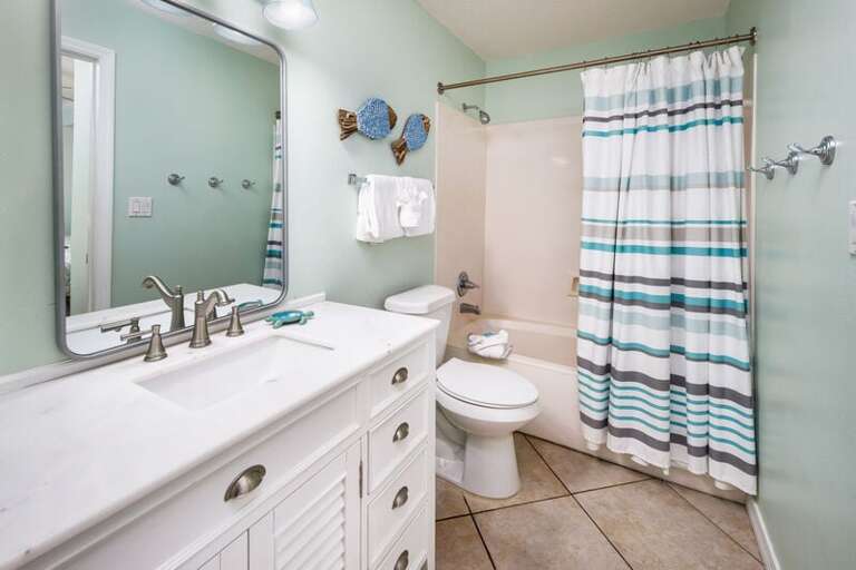 Guest Bathroom - 
Gulf Dunes 609 Fort Walton Beach Okaloosa Island Vacation Rentals