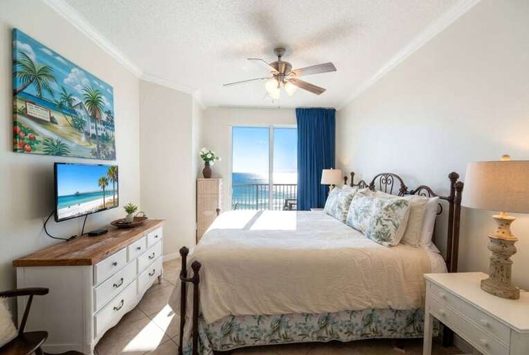 Master Bedroom - 
Gulf Dunes 609 Fort Walton Beach Okaloosa Island Vacation Rentals