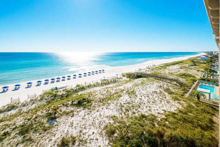 Balcony - 
Gulf Dunes 609 Fort Walton Beach Okaloosa Island Vacation Rentals