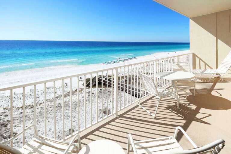 Balcony - 
Gulf Dunes 612 Fort Walton Beach Okaloosa Island Vacation Rentals