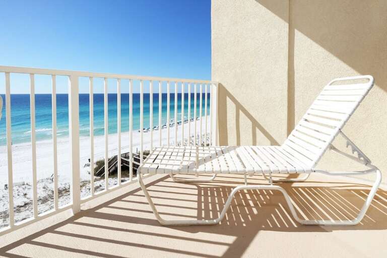 Balcony - 
Gulf Dunes 612 Fort Walton Beach Okaloosa Island Vacation Rentals