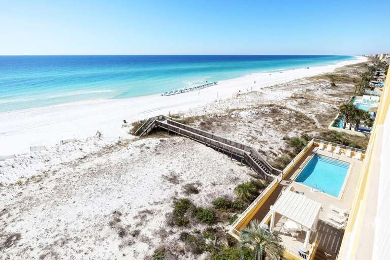 Balcony - 
Gulf Dunes 612 Fort Walton Beach Okaloosa Island Vacation Rentals