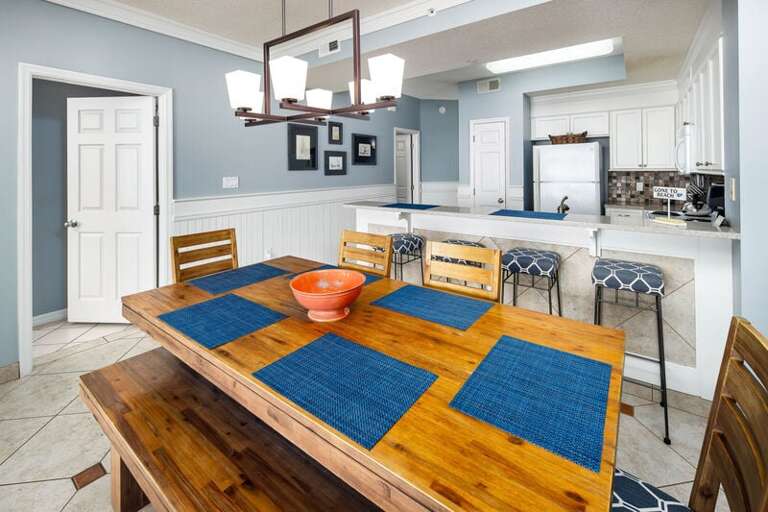 Dining Area - 
Gulf Dunes 612 Fort Walton Beach Okaloosa Island Vacation Rentals